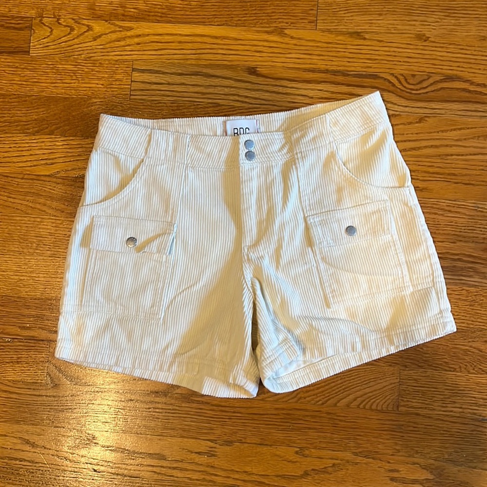 Urban Outfitters Cream Cargo Shorts